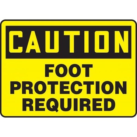 OSHA CAUTION SAFETY SIGN FOOT MPPA601XP